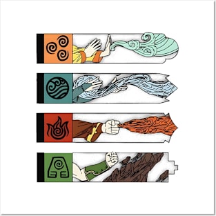 Avatar - The 4 Elements Posters and Art